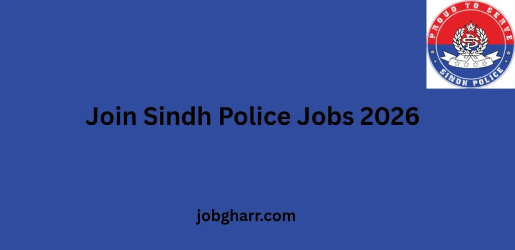 Join Sindh Police Jobs 2026 – Apply Online for Male & Female
