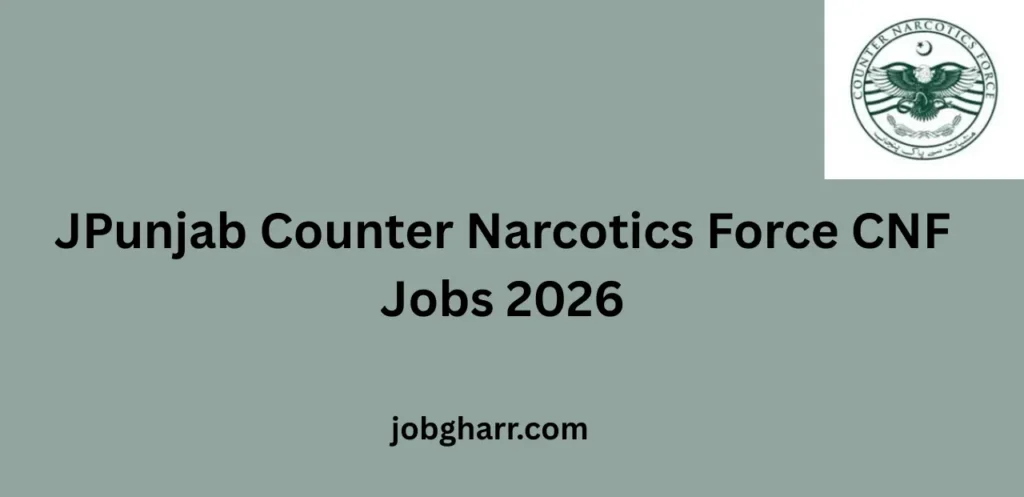 JPunjab Counter Narcotics Force CNF Jobs 2026 – Apply Online for Latest Vacancies