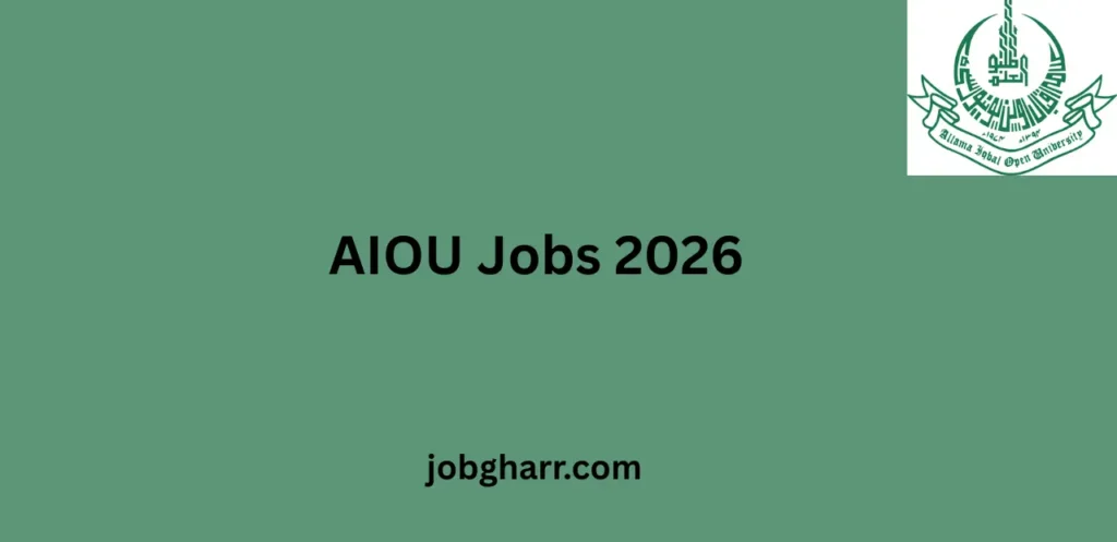 AIOU Jobs 2026 | Allama Iqbal Open University Careers Apply Online